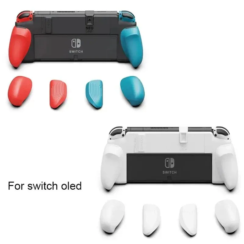 Skull & Co. Grip Bundle Protective Hand Grip Cover Hard PC Interchangeable Grips for NS Switch OLED Console Accessories