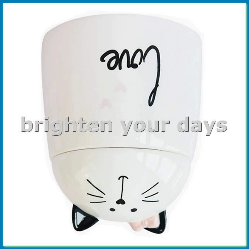 

Cartoon White Cute Ceramic Collection Commemorative Jar Cat Shaped Ceramic Storage Jar-A12I
