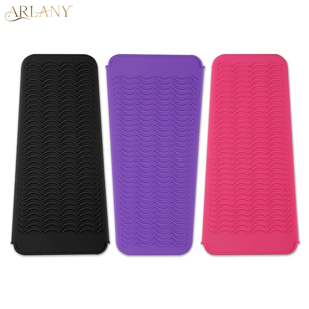 ARLANY Silicone Silicone Heat Resistant Hair Curling Iron Mat Pouch Portable Hair Straightener Silicone Pouch