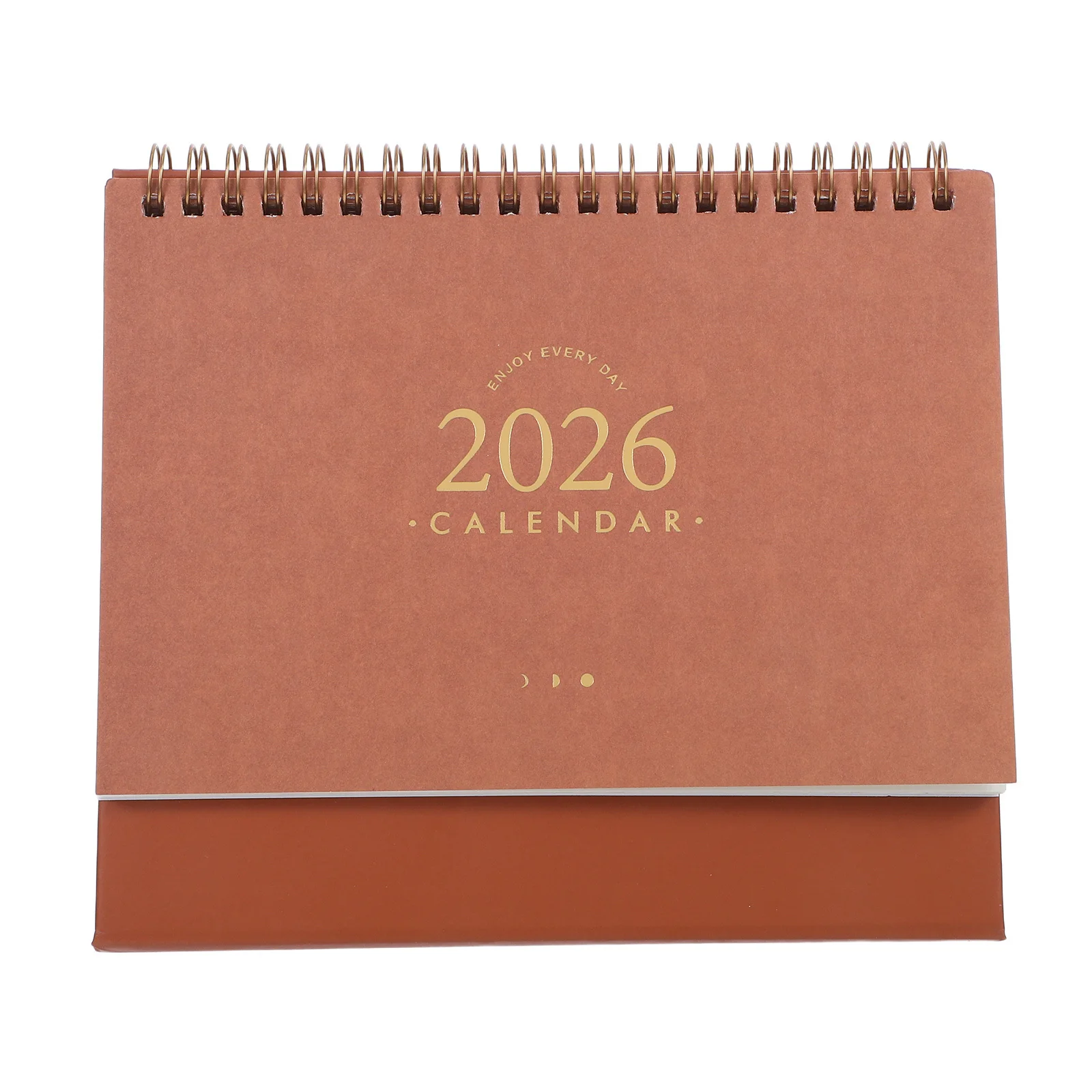 

2025.9-2026.12 2026 Desk Calendar Ultra-Thin Stand Up Desktop Calendar Easy Flip Pages Writable Back for Scheduling and Notes
