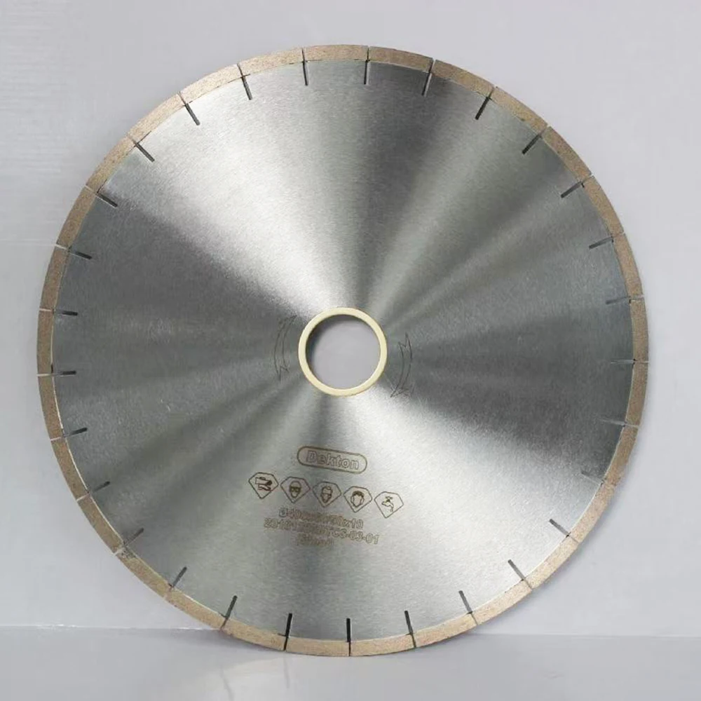 400mm Diamond Sintered Saw Blade High-frequency Welding Marble Dekton Quartz Stone Cutting Disc Cut Edge Flat Without Collapse