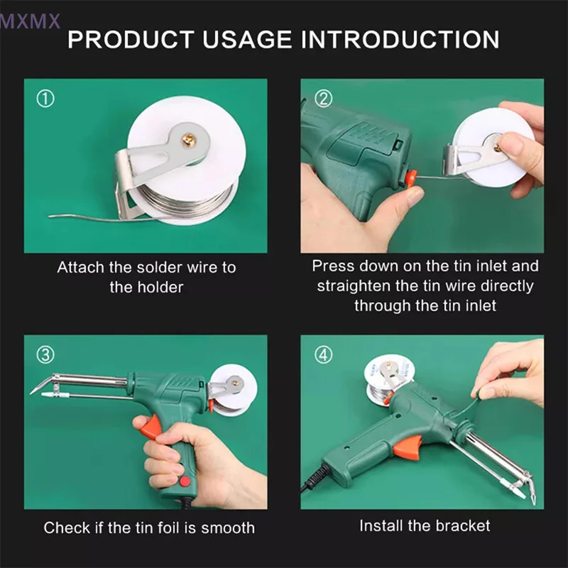 Electric Soldering Iron Gun Hand-Held Internal Heating Soldering Iron Automatically Send Tin Gun Soldering Welding Repair Tool