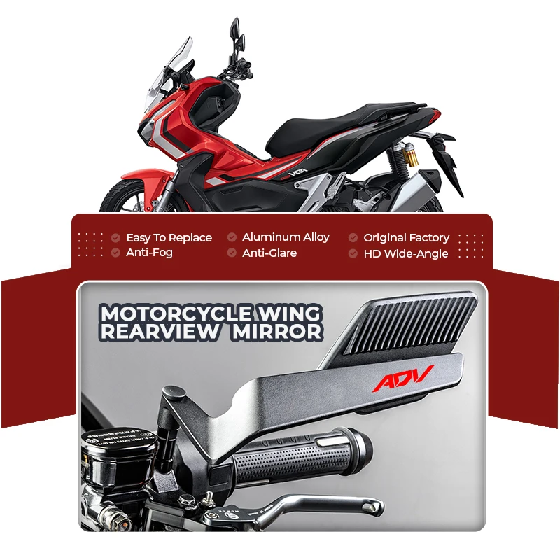 

Night Vision Adjustable Wind Wing Alloy Motorcycle Rearview Mirror For ADV PCX HONDA PCX125 PCX150 PCX ADV 350 ADV150 ADV350