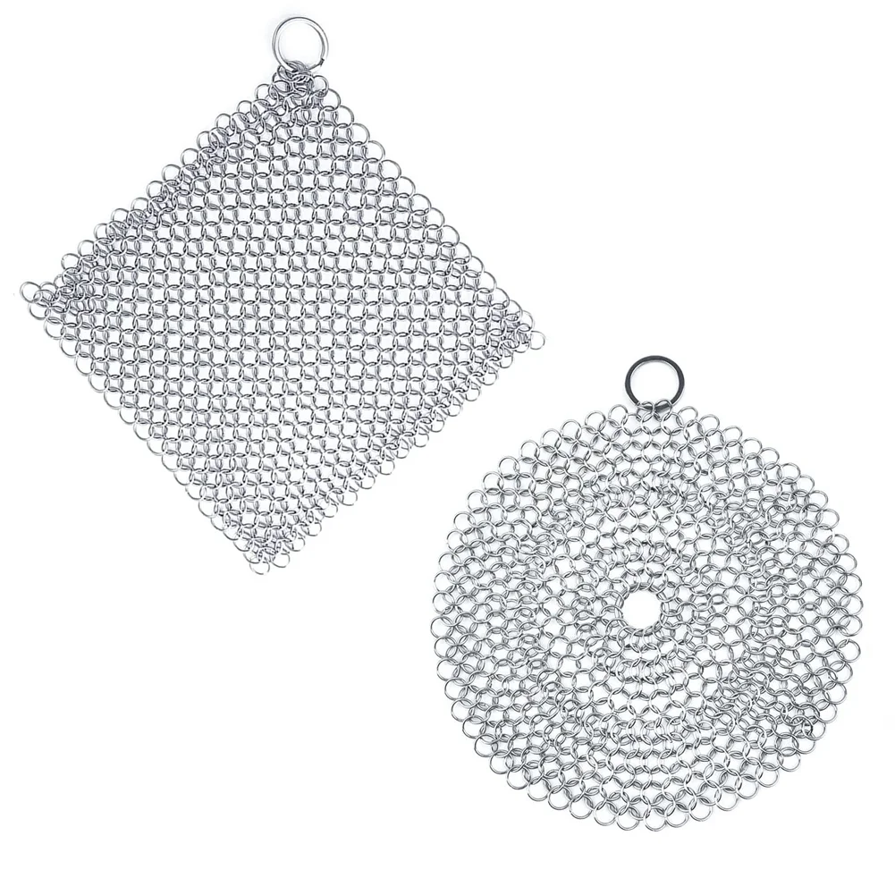 

ABHZ-Cleaner Ring Cleaner, 2 Pieces Cleaner, Ring Cleaner Dutch Oven Cleaner Grill Cleaning Tools For Grill Pans Or Woks