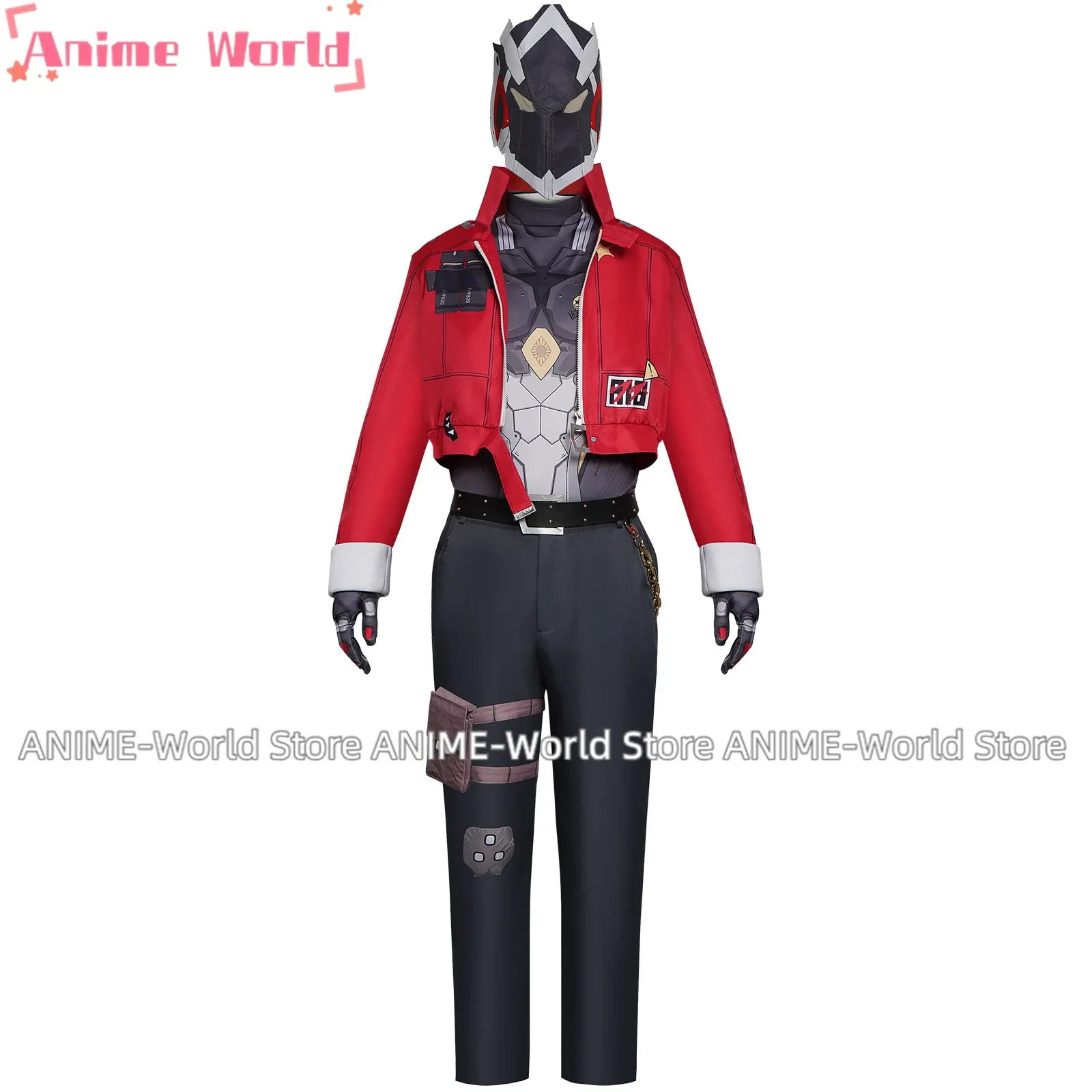 Anime Game Zenless Zone Zero Billy Kid Cosplay Costumes Gentle House Billy Cosplays Clothes Set and Mask for Adult Man Party Wig