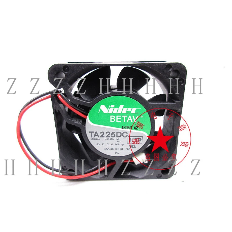 

Z NIDEC E34386-55 TA225DC 12V 0.14A 6CM 60mm cooling fan