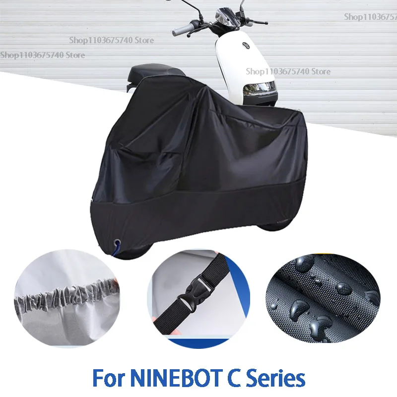 

Полные чехлы для мотоциклов серии NINEBOT C, автомобильные чехлы на открытом воздухе, защита от солнца, пыли, без ушей, утолщенные оксфордские чехлы, аксессуары