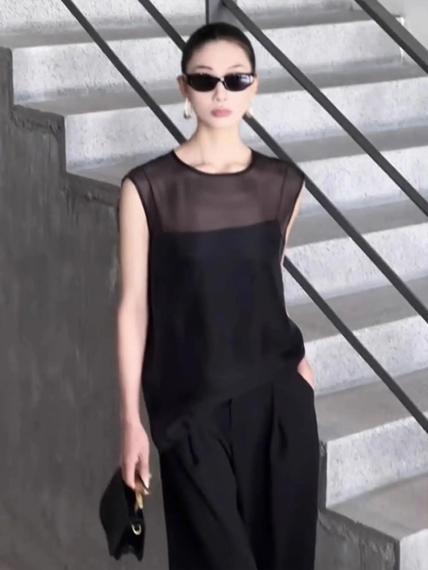 

Summer round Ne Svel Top Pure Color Slim Fit Sun Protection Base irt Korean Sle Commute Faion plus Size Knitwear