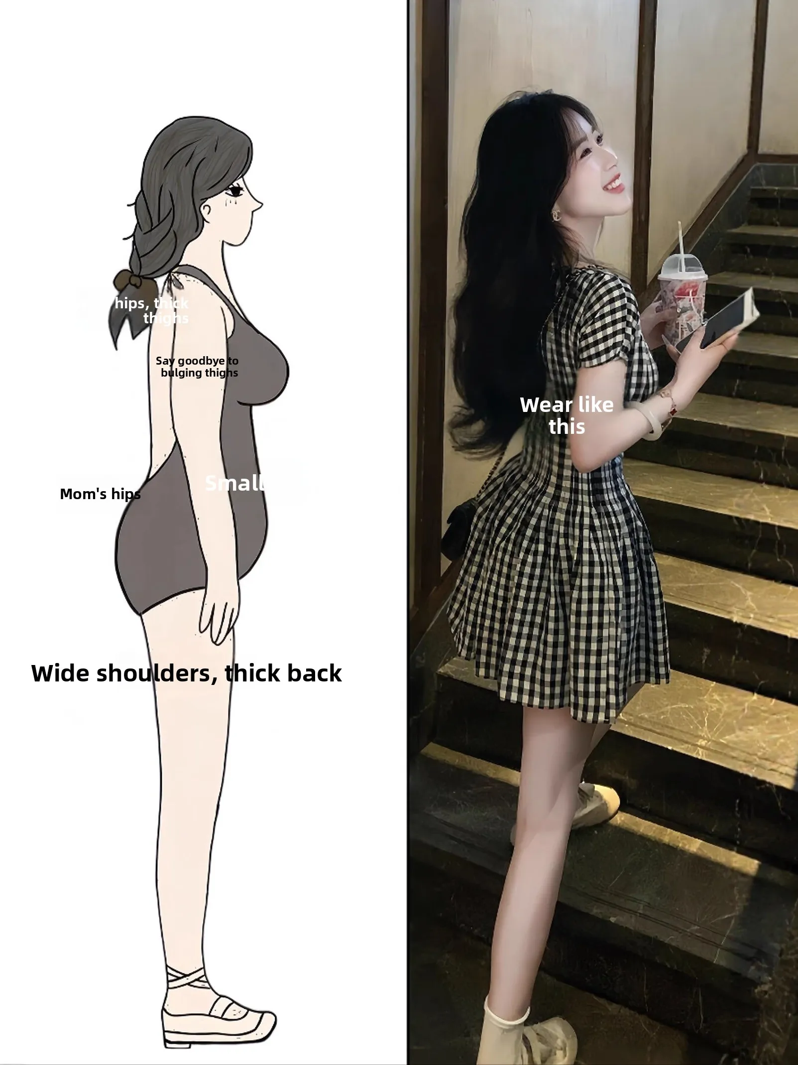 

Summer ort Sve Plaid Dr Women's plus Size Waist Cinched Korean Sle Agel Unique Beautiful ort Dr A-Line Skirt