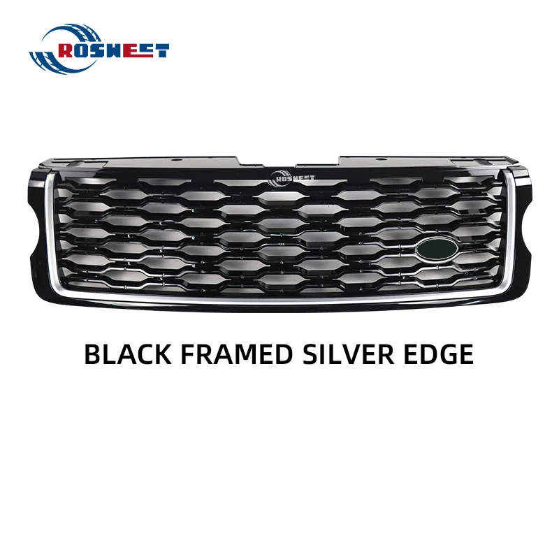 Racing Grills For Land Rover Range Rover Vogue 2013-2017 L405 Upgrade 2018-2022 Style Front Bumper Grille