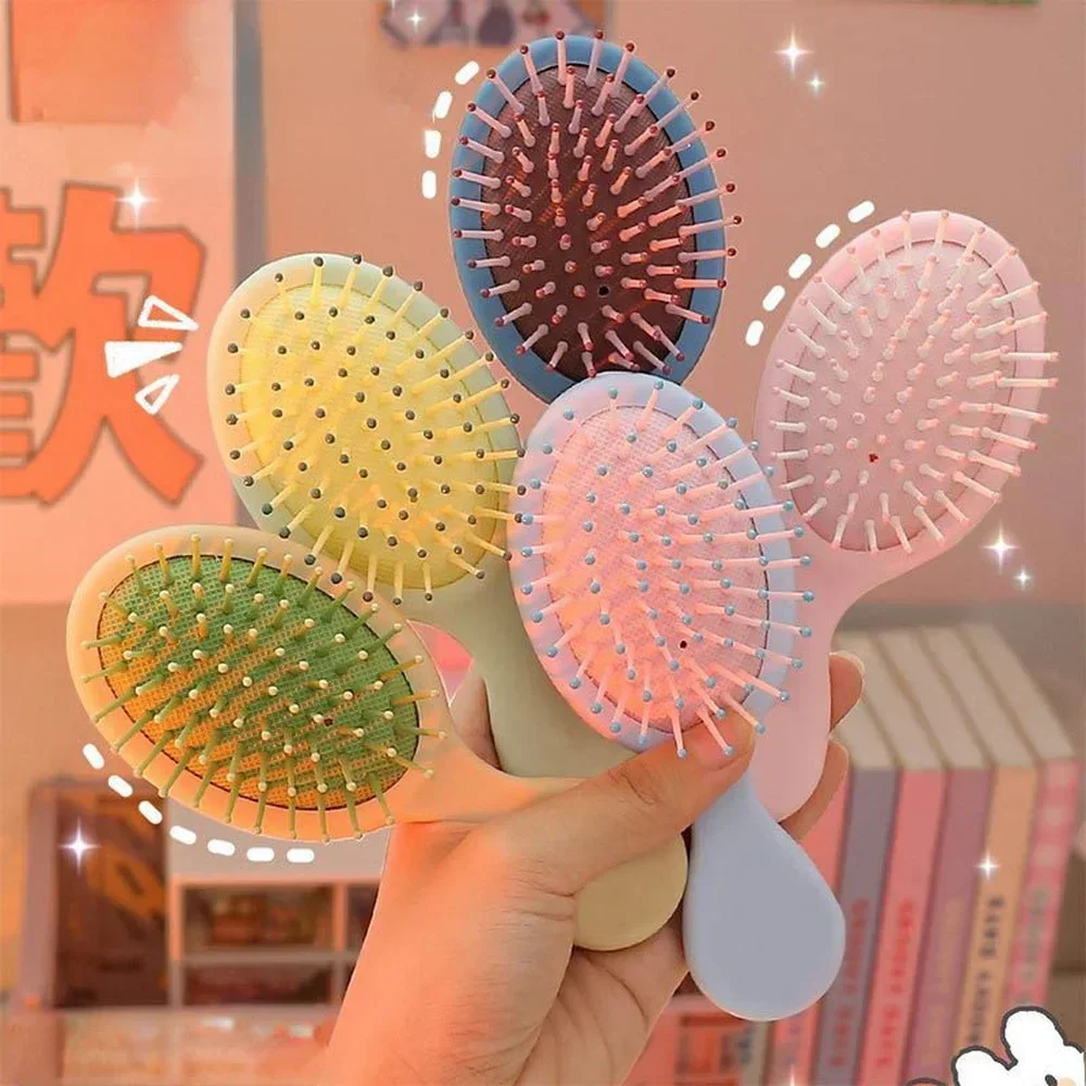 Mini Girls Hairdressing Comb Scalp MassageHair Brush Women Wet Curly Detangle Hair Brush for Salon Hairdressing Styling Tools