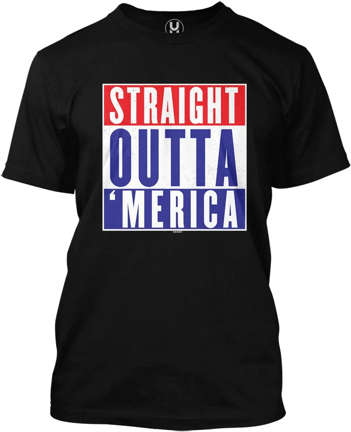 Haase Unlimited Straight Outta Merica - Parody USA Men's T-Shirt