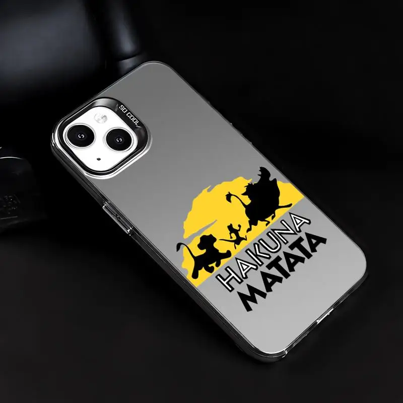 Lion King Disney phone cases for Apple iphone 14 pro max case 15pro 16 13 funda iphone 11Pro 16plus 12Pro Soft Cover image 4