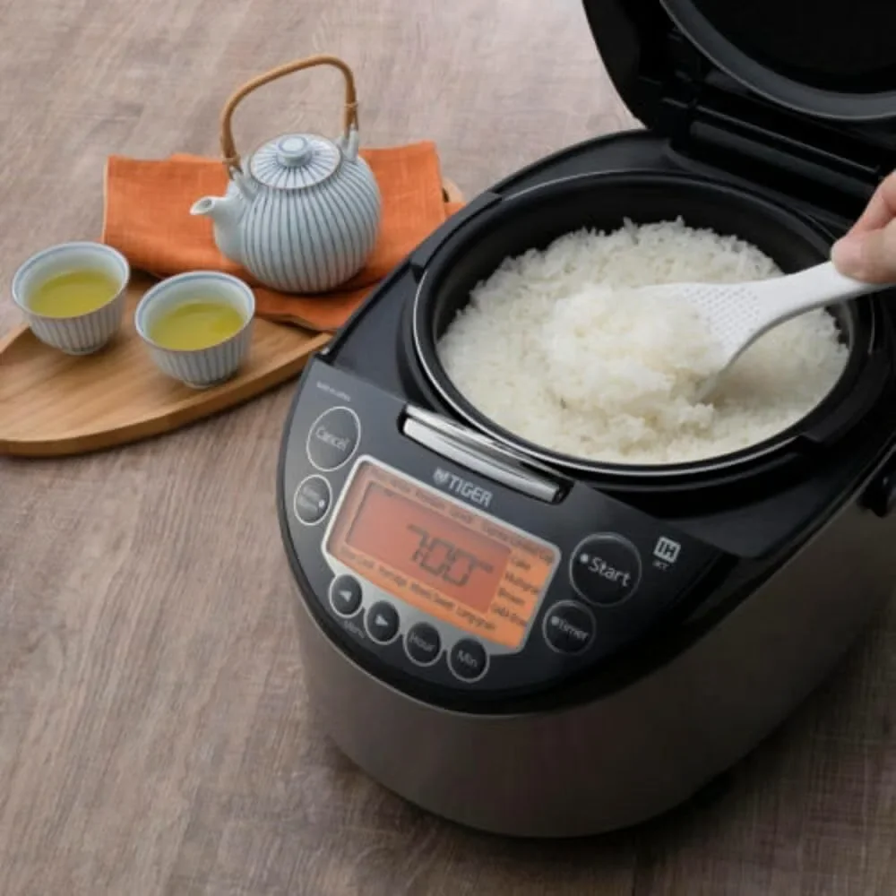 

home.JKT-D Multi-Functional Induction Heating (IH) Electric Rice Cooker with 12 Cooking Settings (Silver Black).new