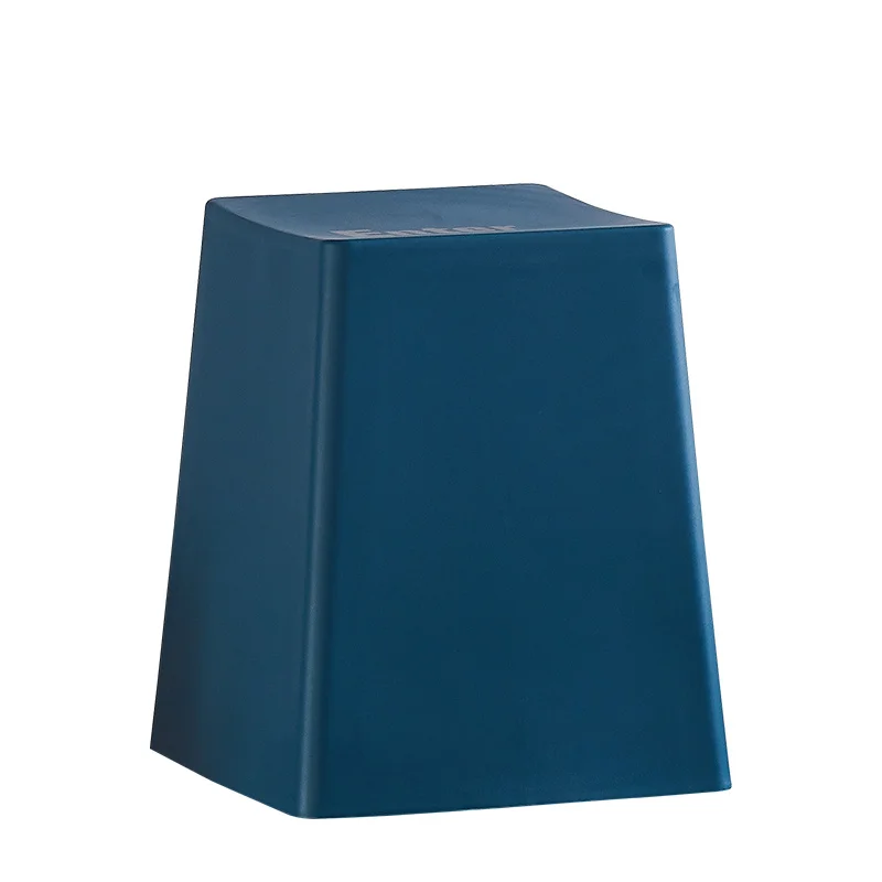 

Household Living Room Plastic Thickening Chair Stool Economical Plastic Stool Square Modern Simple Plastic round Stool