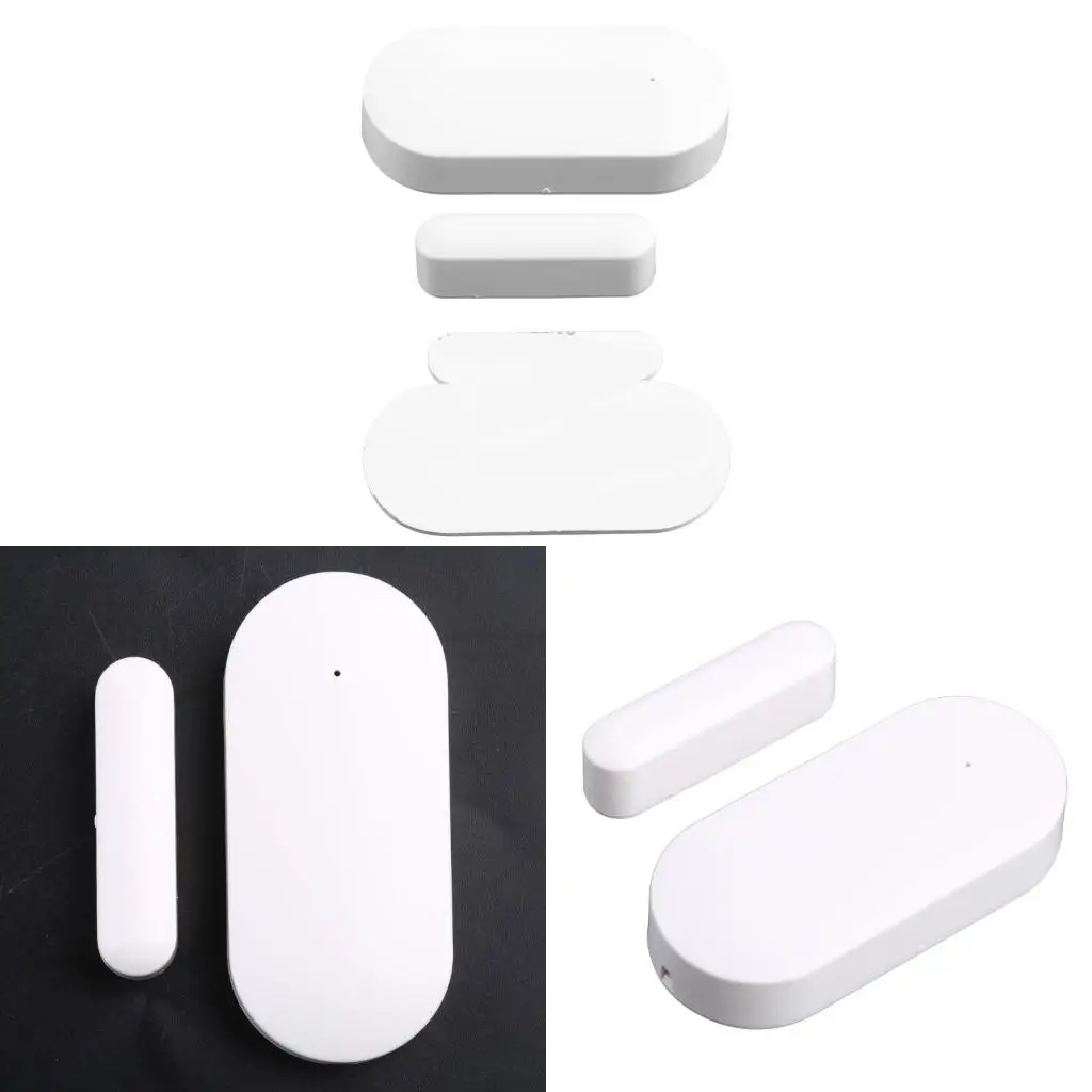 Door Window Wireless 433MHz for Smart Home Store Villa Security Alarm System Battery Powered White Color