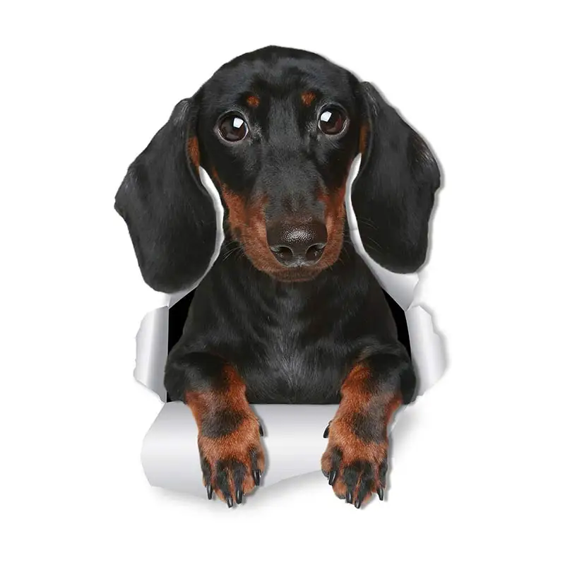 M463 Wurst Hund Rottweiler Hund Yorkshire Terrier Hund PVC Haushalt Dekoration Wand Aufkleber Toilette Aufkleber – Detail 11