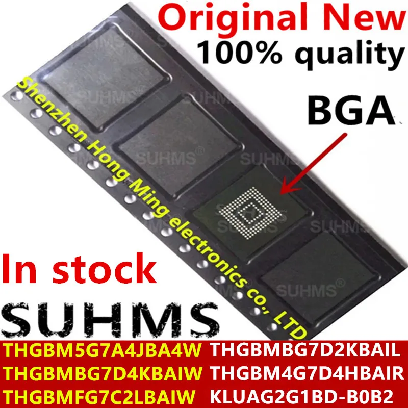 

(1piece)100% New THGBM5G7A4JBA4W THGBMBG7D4KBAIW THGBMFG7C2LBAIW THGBMBG7D2KBAIL THGBM4G7D4HBAIR KLUAG2G1BD-B0B2 BGA