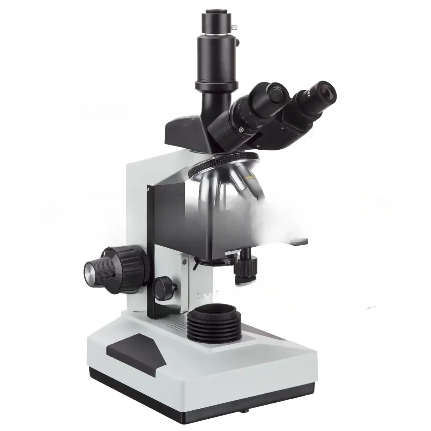 Amscope for 40X-2000X 20W Halogen Simul-Focal Trinocular Microscope W/ 3D Mechanical Stage