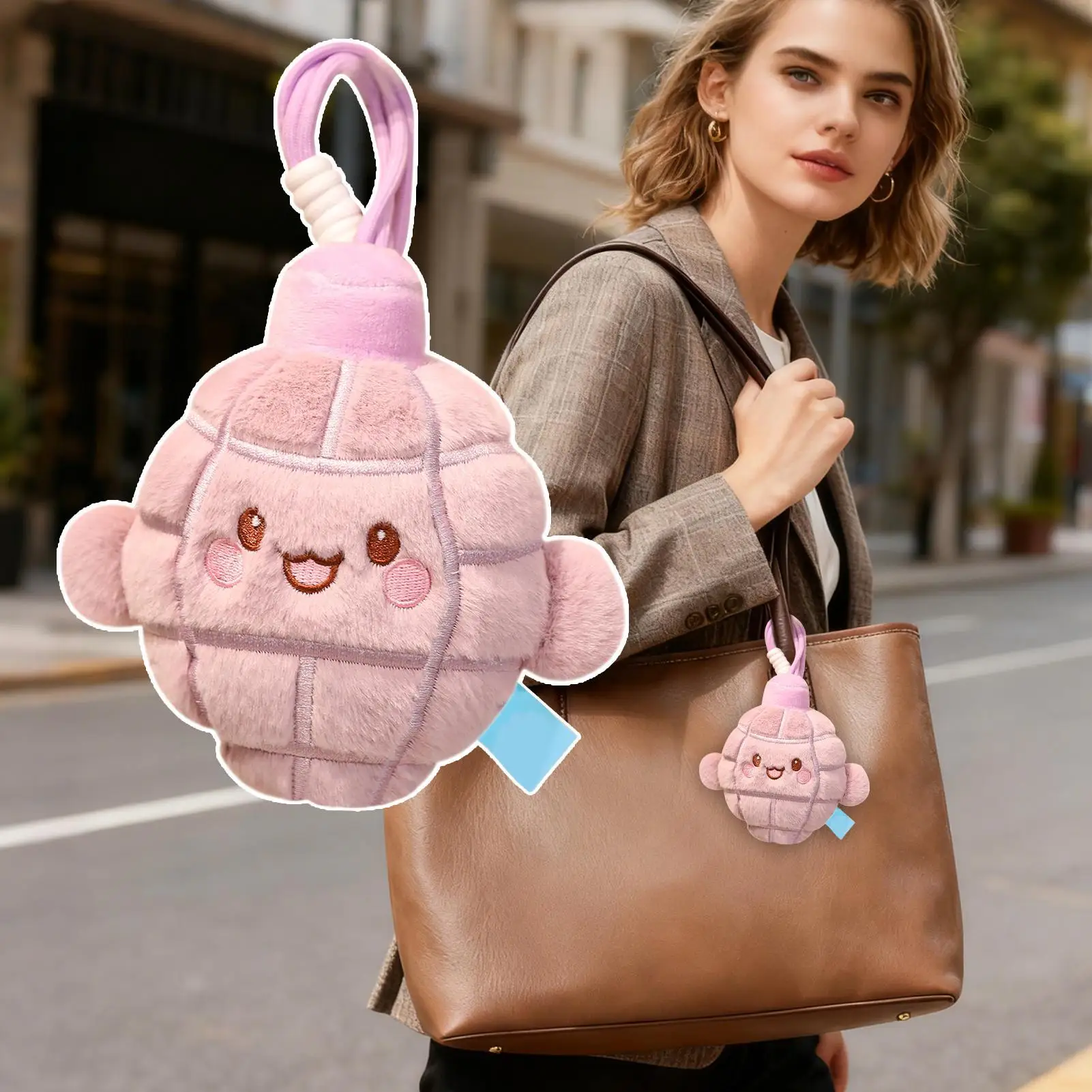 Plush Purse Charm Soft Pendant Decor Soft Stuffed Charm For Kids Adults Bag Backpack Purse Travel Commuting Birthday