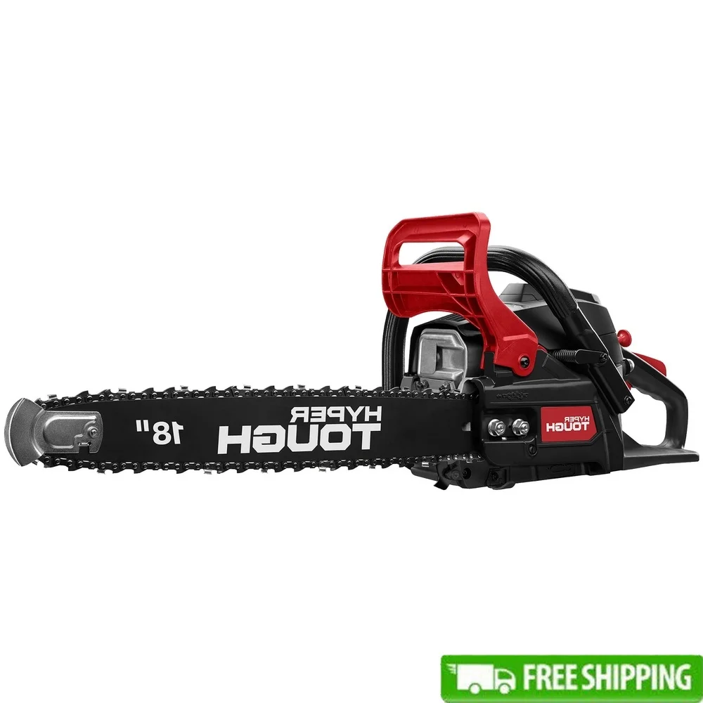

18 Inch 38cc 2-Cycle Gas Chainsaw Lightweight Automatic Oiler Anti-Vibration System Chain Brake Safe Operation Easy Tension