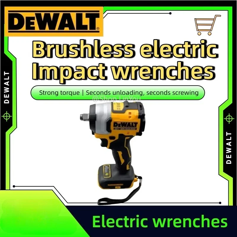 

Аккумуляторный ударный гайковерт Dewalt DCF922, 20В, высокий крутящий момент 205Нм, 2500 об/мин, LED-подсветка, бесступенчатая регулировка скорости, электроинструмент