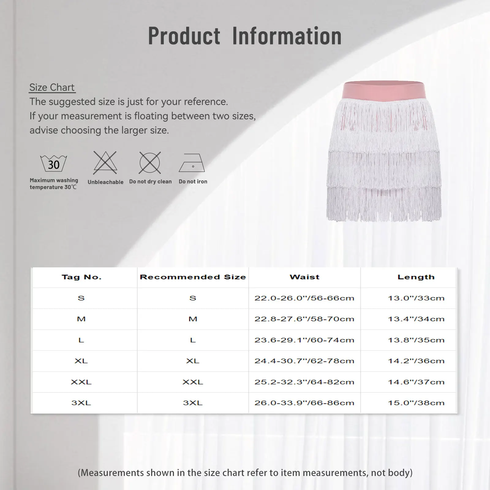 Frauen Latin Dance Fransenrock Elastische Hohe Taille Tiered Quaste Rock Tanzkostüm für Chacha Tango Bälle Wettbewerb Dancewear