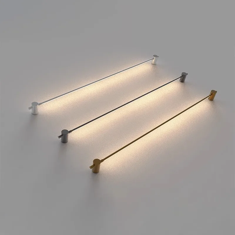 Modern Long Line Wall Light Minimalist Customized Strip Wall Lamp For Office Cultural Background Home Decor LED Lighing Fixtures