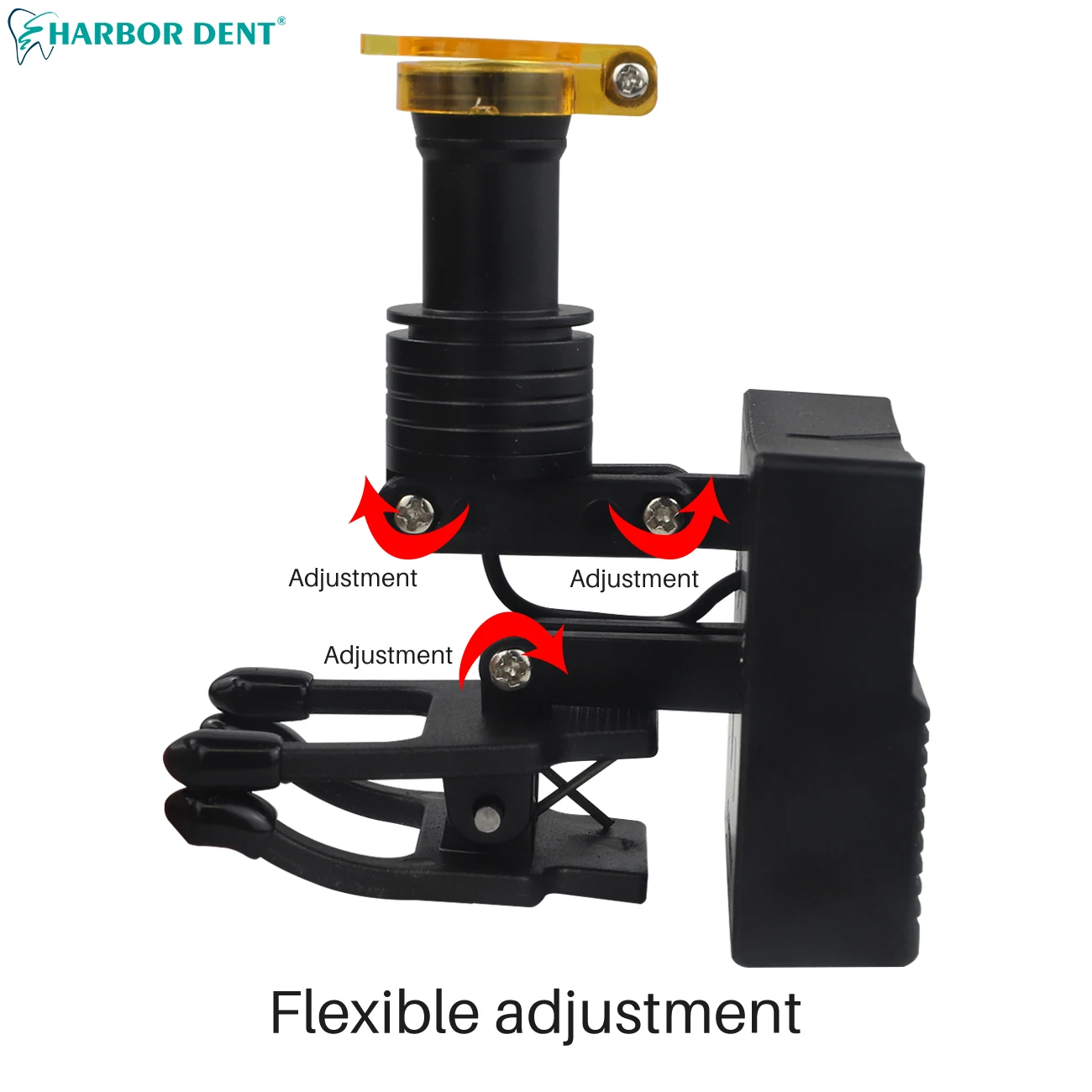 5W Wireless Portable LED Headlight Headlamp Clip Type Dental Oral Cavity Lamp For Dental Magnifying Glass Myopia Glasses Halo