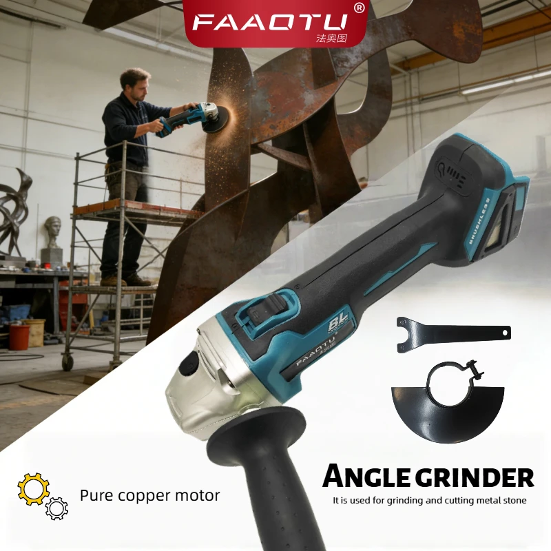 

FAAOTU DGA504 18V brushless lithium battery multi-purpose angle grinder bare machine Compatible with MT batteries NO battery