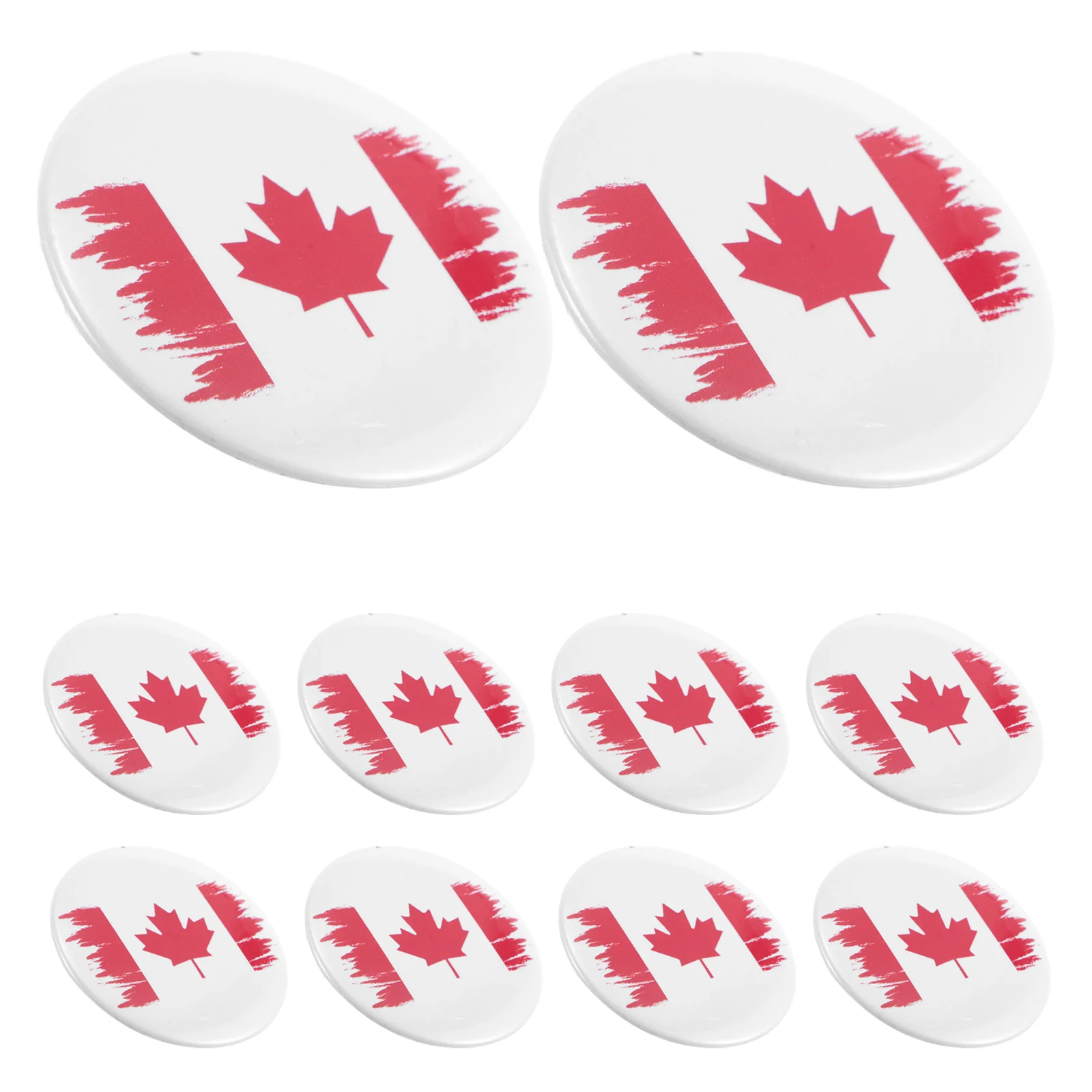 

10Pcs Enamel Pins Canadian Maple Leaf Brooch Metal Brooch Pin for Hat Clothes Backpack Birthday Party Favor Decor Lapel Pin