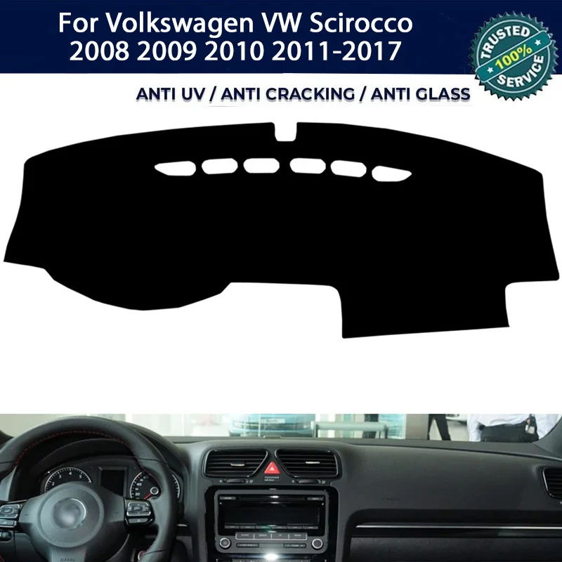 

Защитный коврик для приборной панели с защитой от ультрафиолета для Volkswagen VW Tiguan 2009-2017, аксессуары для центральной консоли, солнцезащитный козырек