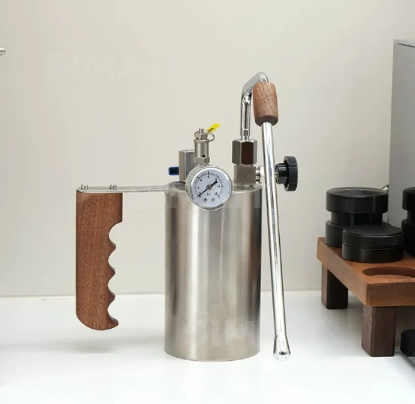 Outdoor Camping Handheld Milk Frother, Stainless Steel Electric Whisk for Coffee Latte & Cappuccino, Battery/Rechargeable