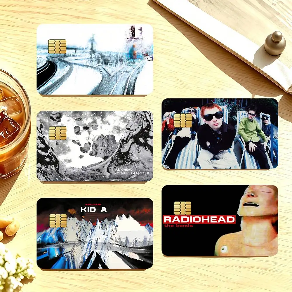 Band R-Radiohead-S Credit Card Public Transportation Cards Sticker Waterproof Card Face Decoration 4PCS