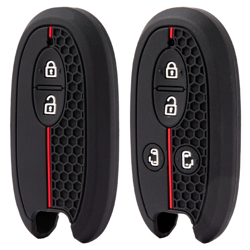 2 4 Buttons Car Key Case Cover Shell For Suzuki Wagon R Every Hustler Palette Solio Alto Lapin Spacia Key Fob Protector Case