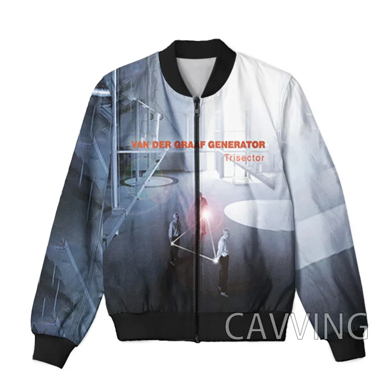 

CAVVING куртки-бомберы на молнии с 3D принтом Van Der Graaf Generator, мужское пальто, мужское пальто, куртки на молнии K01
