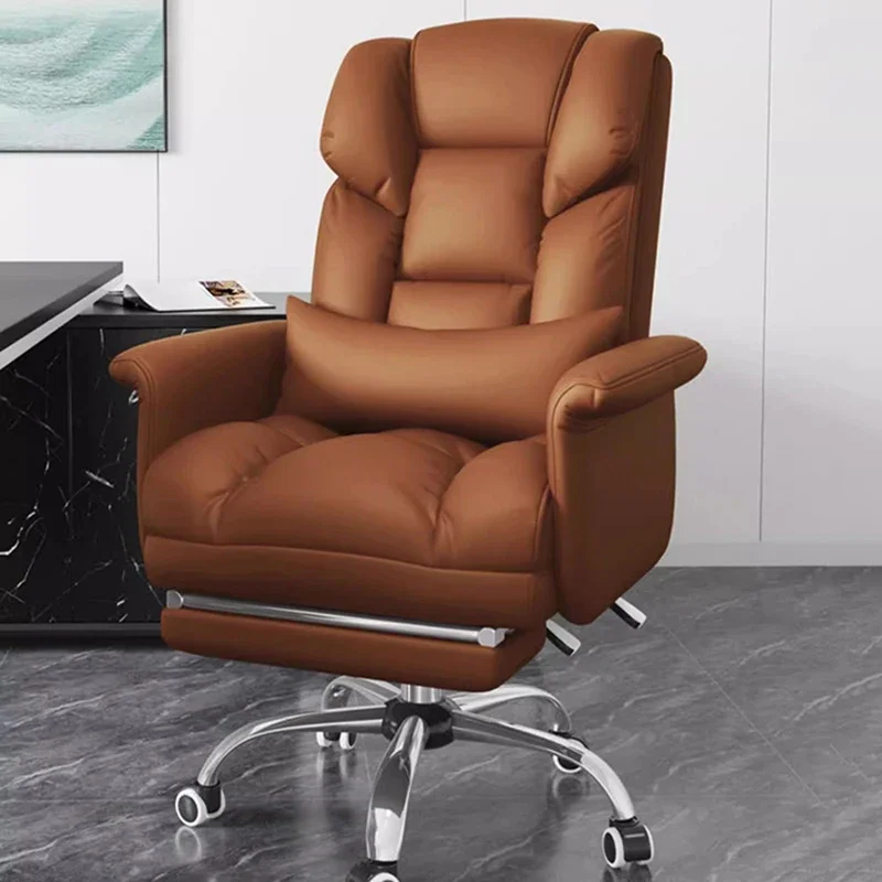 Computer Chair Relax Comfortable Office Chairs Bedroom Swivel Bed Desk Game Footrest Lazy Pc Room Vanity Design Silla Gaming