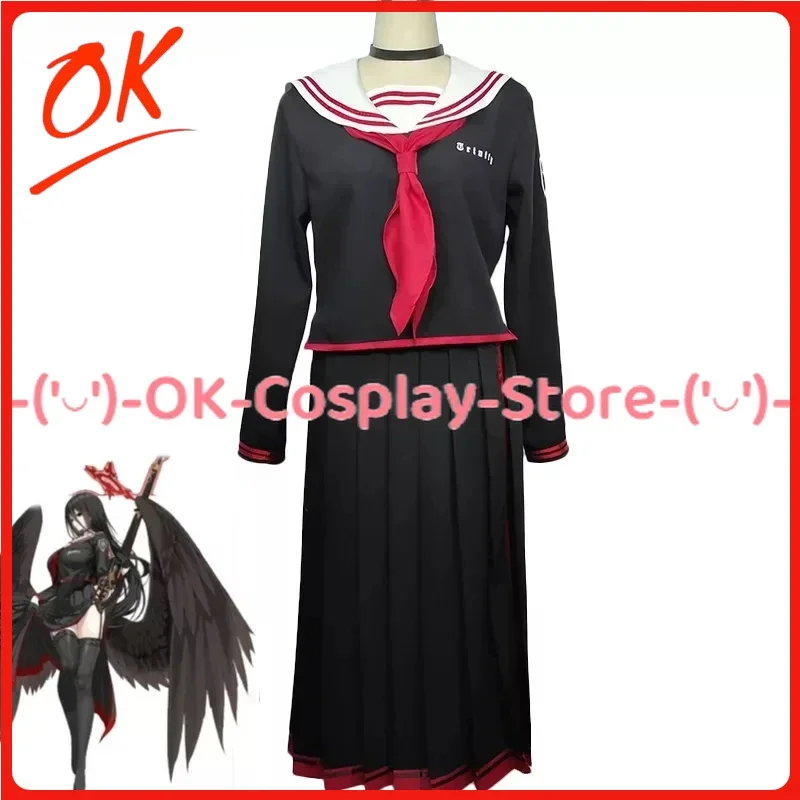 

[Customized] Game Blue Archive Hanekawa Hasumi Cosplay Costume Women High School Uniform Cute Jk Dress Halloween Party Suit
