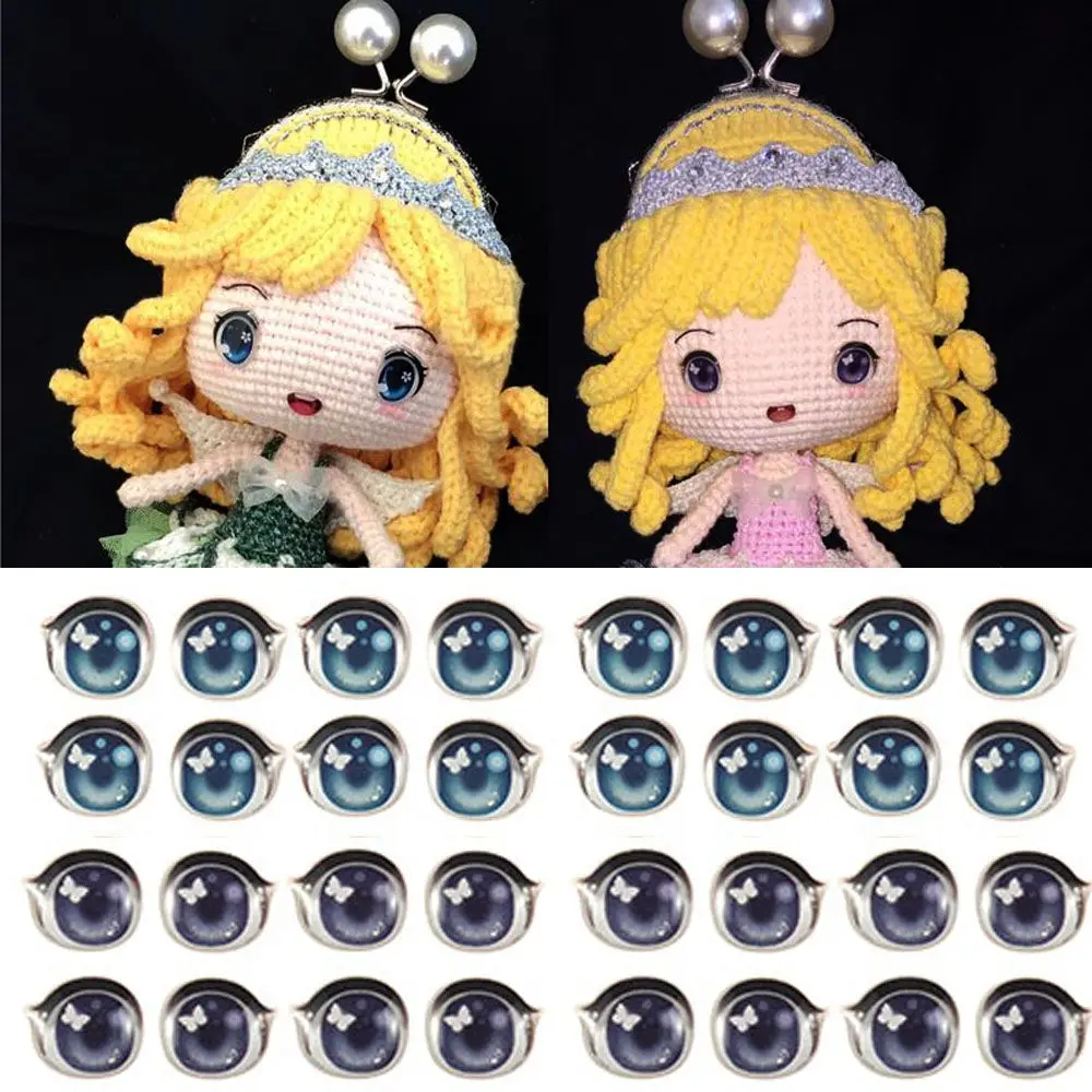 Cute Cartoon Eyes Stickers, Face Organ Paster, Decalques De Argila, Anime Figurine Doll, Brinquedos Educativos, Boneca Mais Recente, 10 Pares