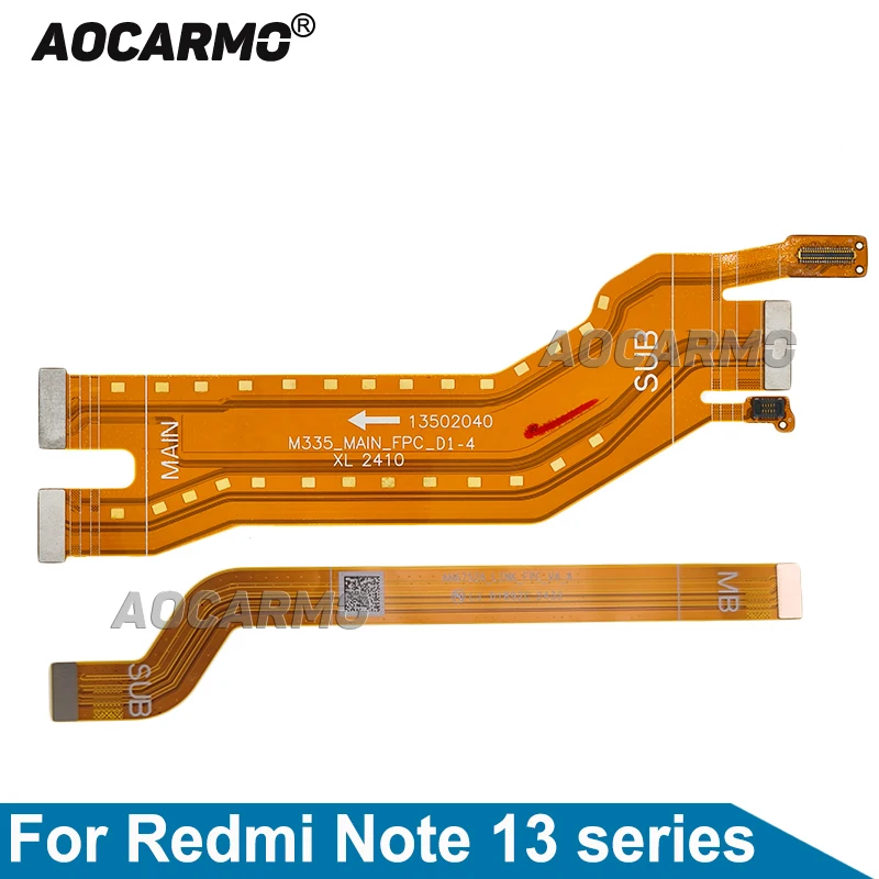 

Aocarmo для XiaoMi Redmi Note 13Pro + Plus Note13 4G 5G USB-порт для зарядки, подключение основной платы, гибкий кабель, запасные части