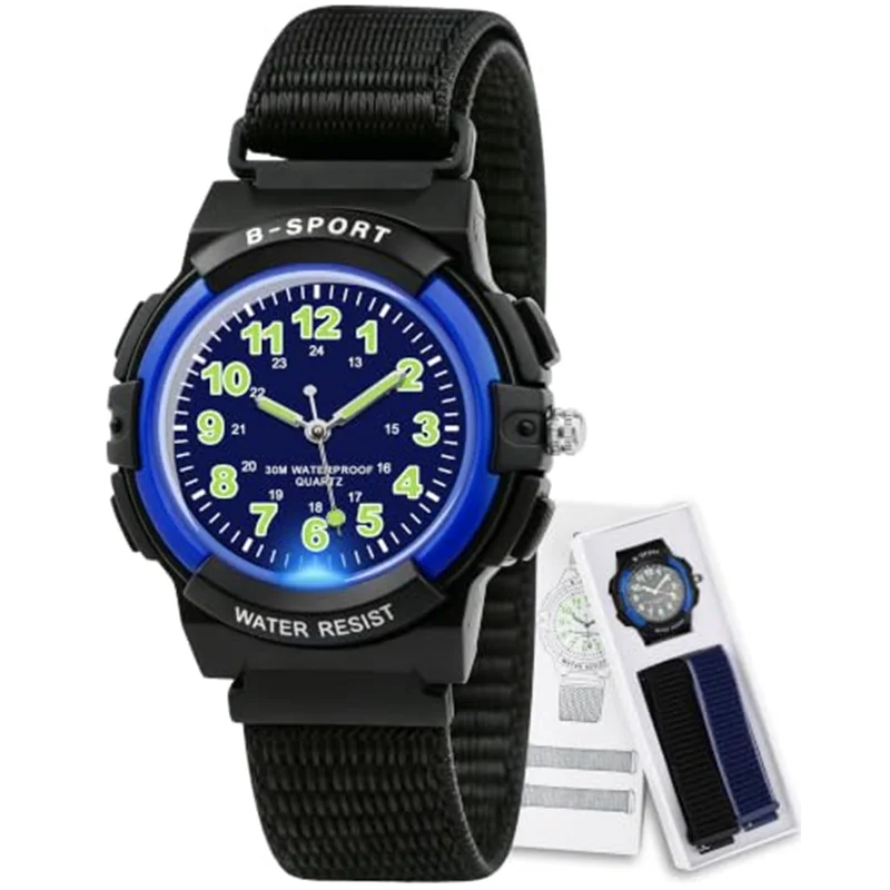 Socico Student Sport Watches For Kids Electronic Watches 30M Waterproof Clock Children Digital Watch For Boys Girls