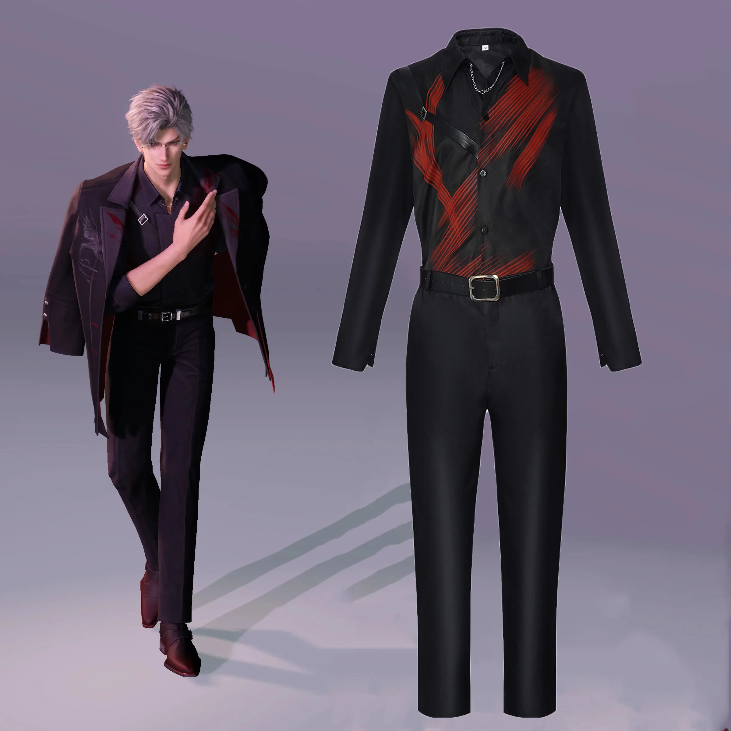 

Anime Comic Game Love And Deepspace Sylus Qinche Suit Adult Carnival Uniform cosplay Costume Halloween Party Masquerade Game