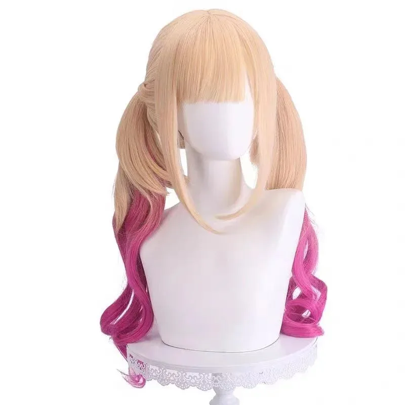 2025 11 Kitagawa Marin Cosplay doble cola de caballo peluca rizada larga sintética vestir muñeca que cae enamorando Anime Coser linda chica