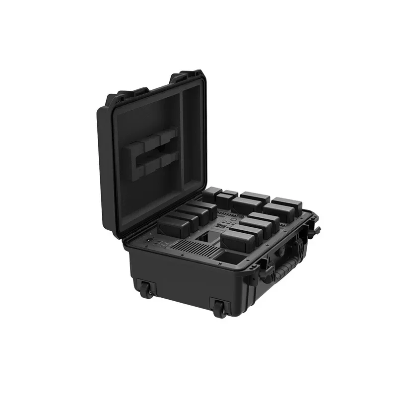 Drone battery management station, battery box drone accessories