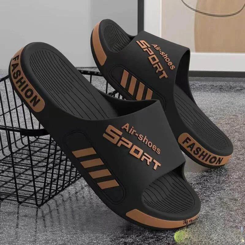 

Мужские летние уличные противоскользящие дезодорирующие тапочки для дома и ванной, большие размеры 48-49, сандалии, удобные дышащие тапочки