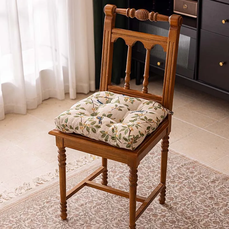 Amerikaans eetkamerstoelkussen, antislip en vuilafstotend zitkussen voor huishoudelijke stoelen met zitkussens en riemen.