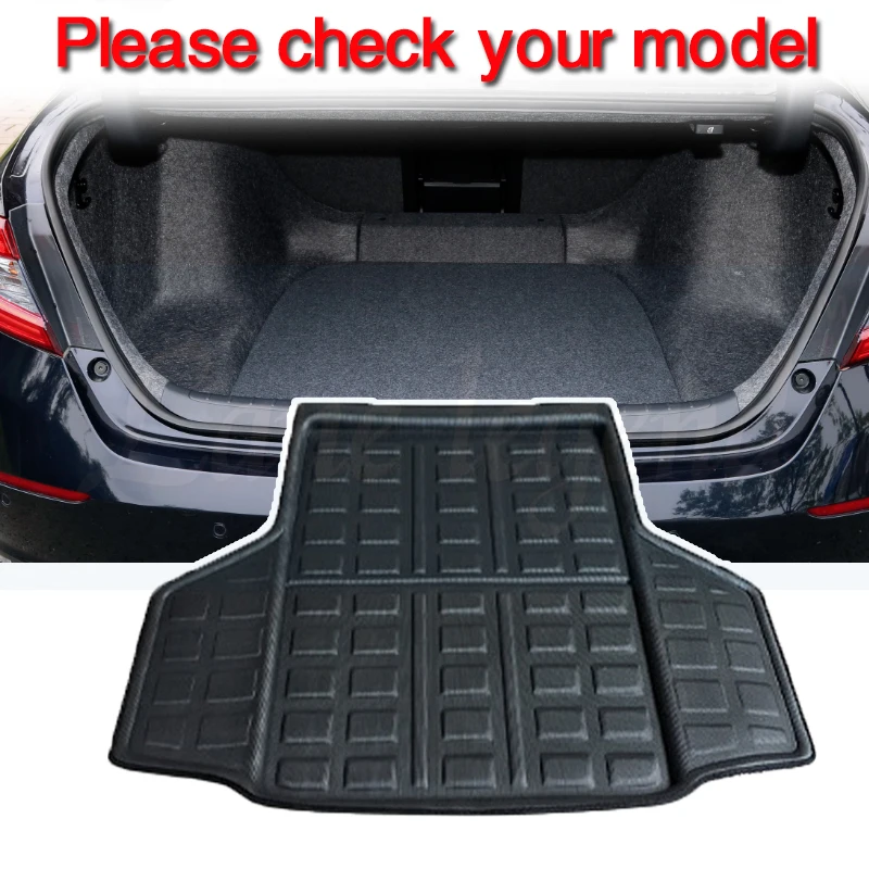 Tailored Cargo Liner For Honda Inspire Accord 10th Generation 2018 2019-2022 Black Rear Trunk Boot Cargo Tray Mat Floor Carpet