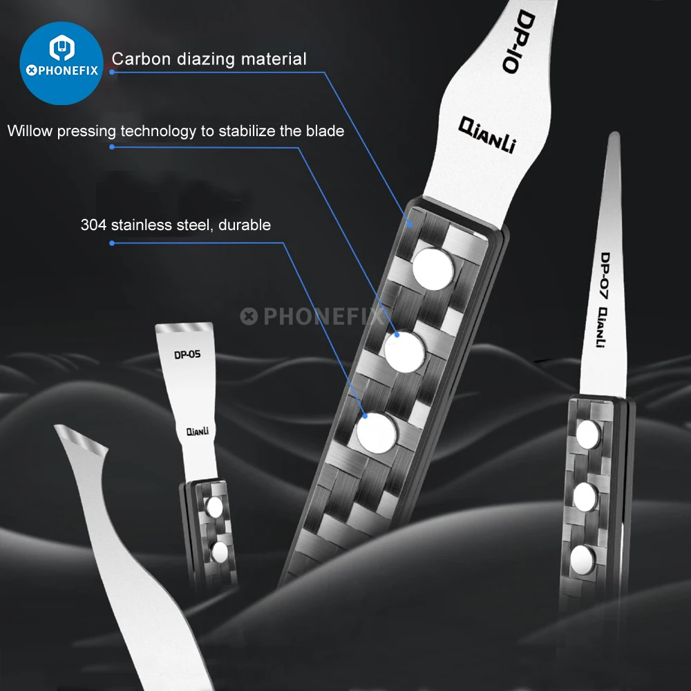 Qianli dp handgemachtes poliertes Klingen messer Hebels tück Ent schleim ungs klinge Gummis chaufel klinge Chip ic Motherboard Layer ing Reparatur werkzeuge