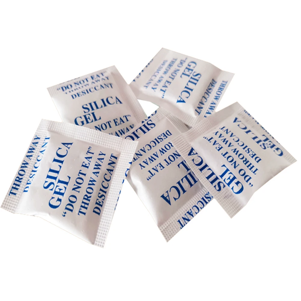 2g Non-Toxic Silica Gel Sachets Desiccant Damp Absorber Bag for Clothing Food Instruments Moisture Dehumidifier 10 - 100 Pack