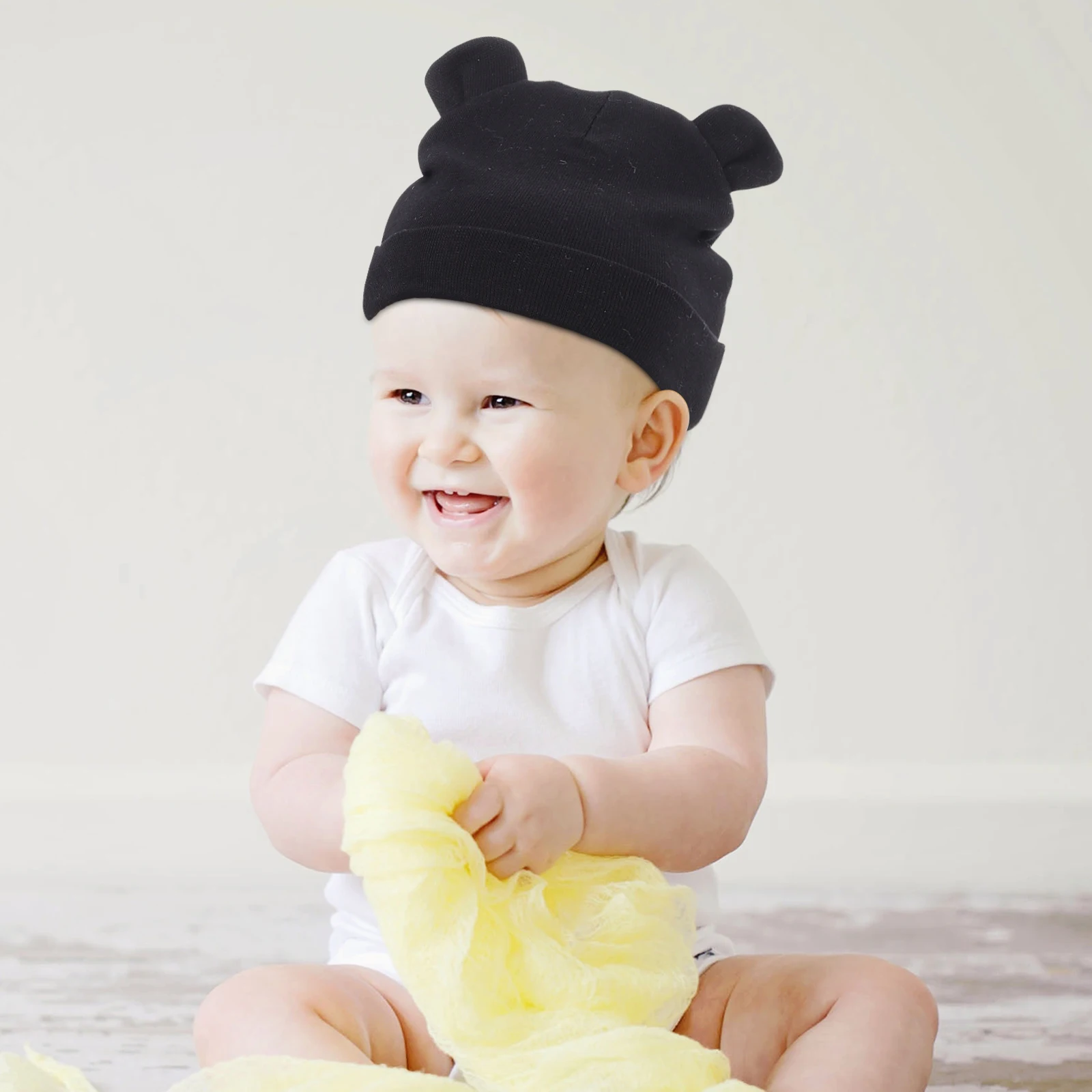 

Baby Hat Hand Cover Mittens Gloves Cotton Anti-scratching Infant Protection Set Newborn Supplies Warm Winter Accessories